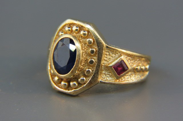 Sapphire & Ruby Ring, (1 of 4)