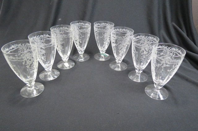 8 Fostoria "June" Iced Beverage Glasses, (1 of 1)