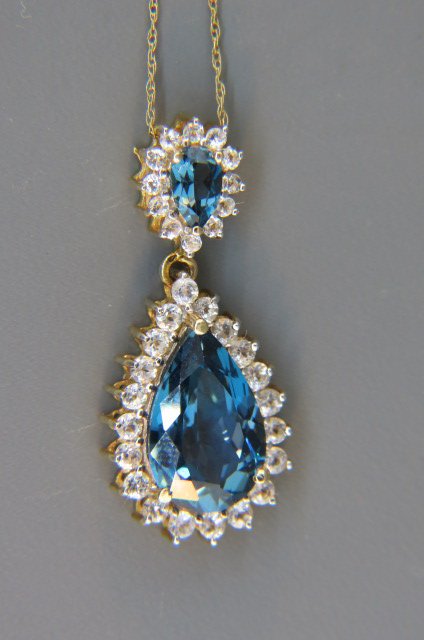 Blue Topaz Pendant, (1 of 4)