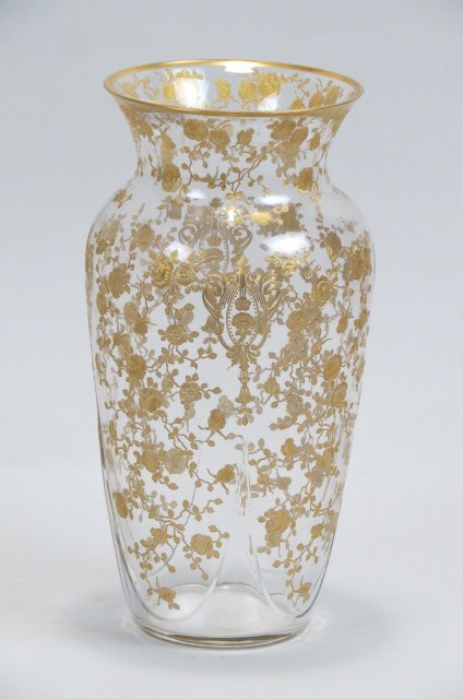 Cambridge "Rosepoint" Glass Vase, (1 of 1)