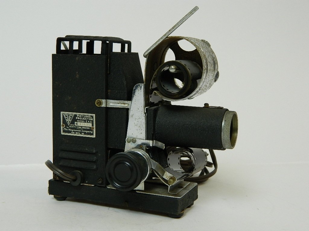 Picturol Projector Model E.A.Q.: No. 43530 Manufactured by society for visual education for The Magnavox Company.