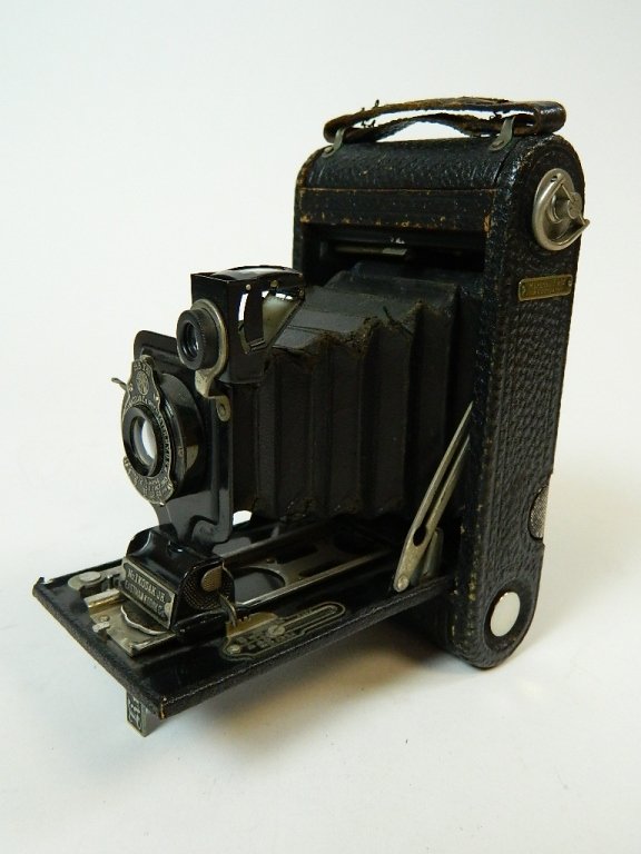 Marshall Fields & Co. Kodak No-1 Jr. 1914 Camera: Made for Marshall Fields and Co. 1914 Kodak No-1 Jr. Camera. This camera has a ball bearing shutter.