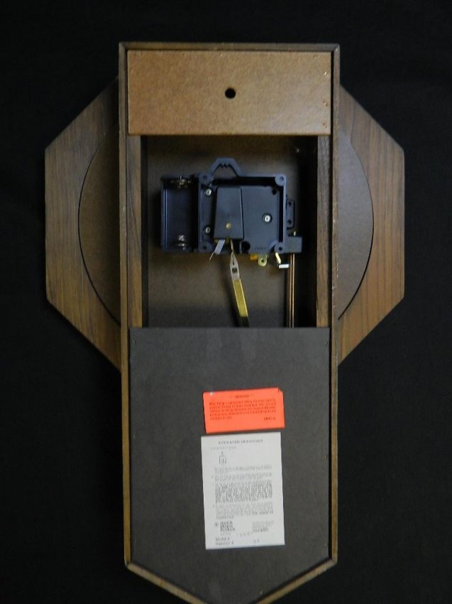 Wood Verichron Chime Regulator Hanging Wall Clock Lot 115