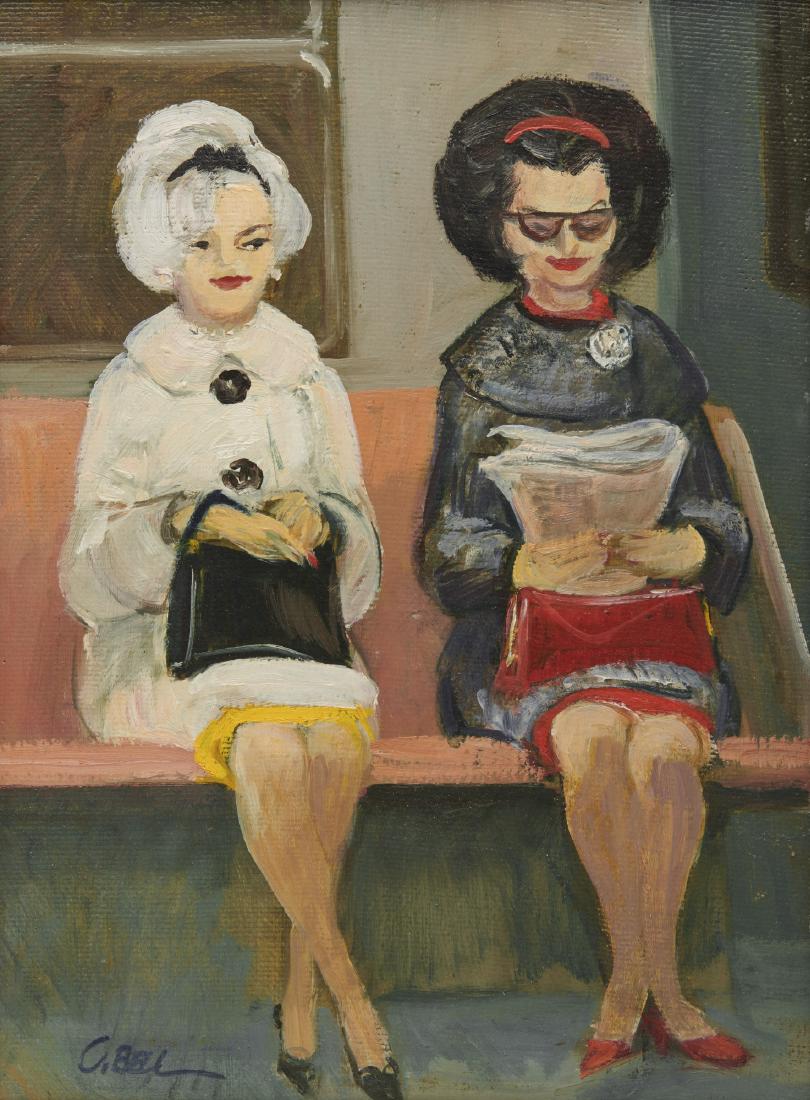 CECIL BELL, (American, 1906-1970), Two Girls - Take (1 of 4)