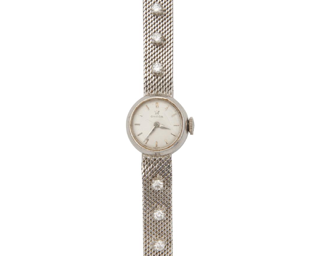 OMEGA 14K Gold and Diamond Wristwatch (1 of 3)