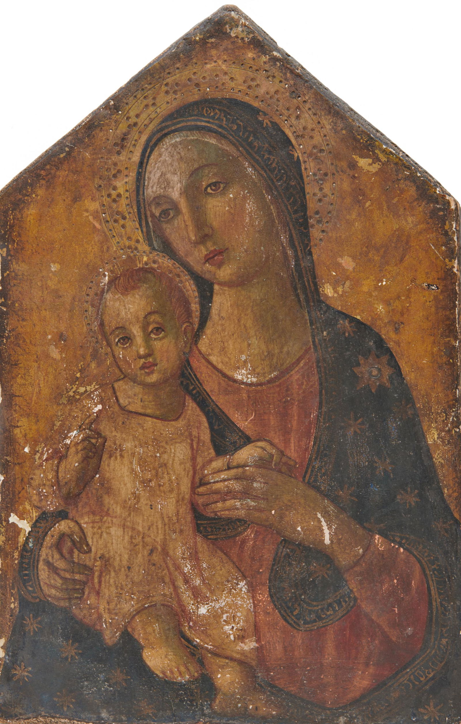After MATTEO DI GIOVANNI, (19th century), Madonna and: After MATTEO DI GIOVANNI(19th century)Madonna and Childoil on prepared panel15 x 9 3/4 in. Provenance: By descent within a Marblehead, Massachusetts Family.Other notes: with labels