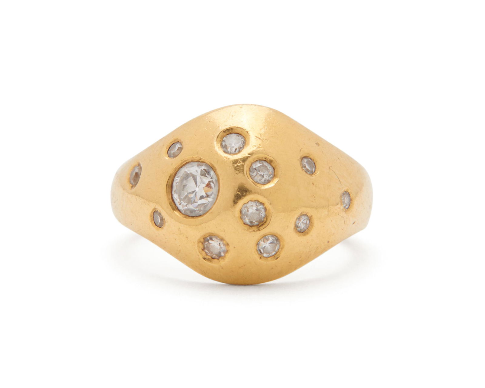 18K Gold and Diamond Ring (1 of 3)