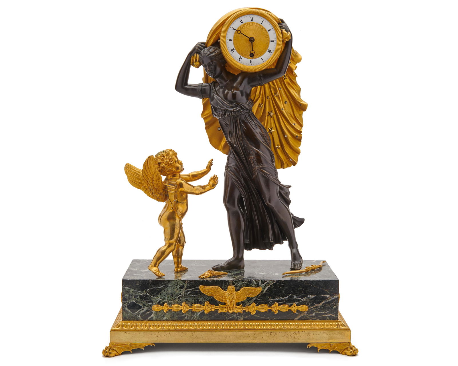 Fine French Neoclassical Gilt Bronze, Patinated Bronze, (1 of 5)