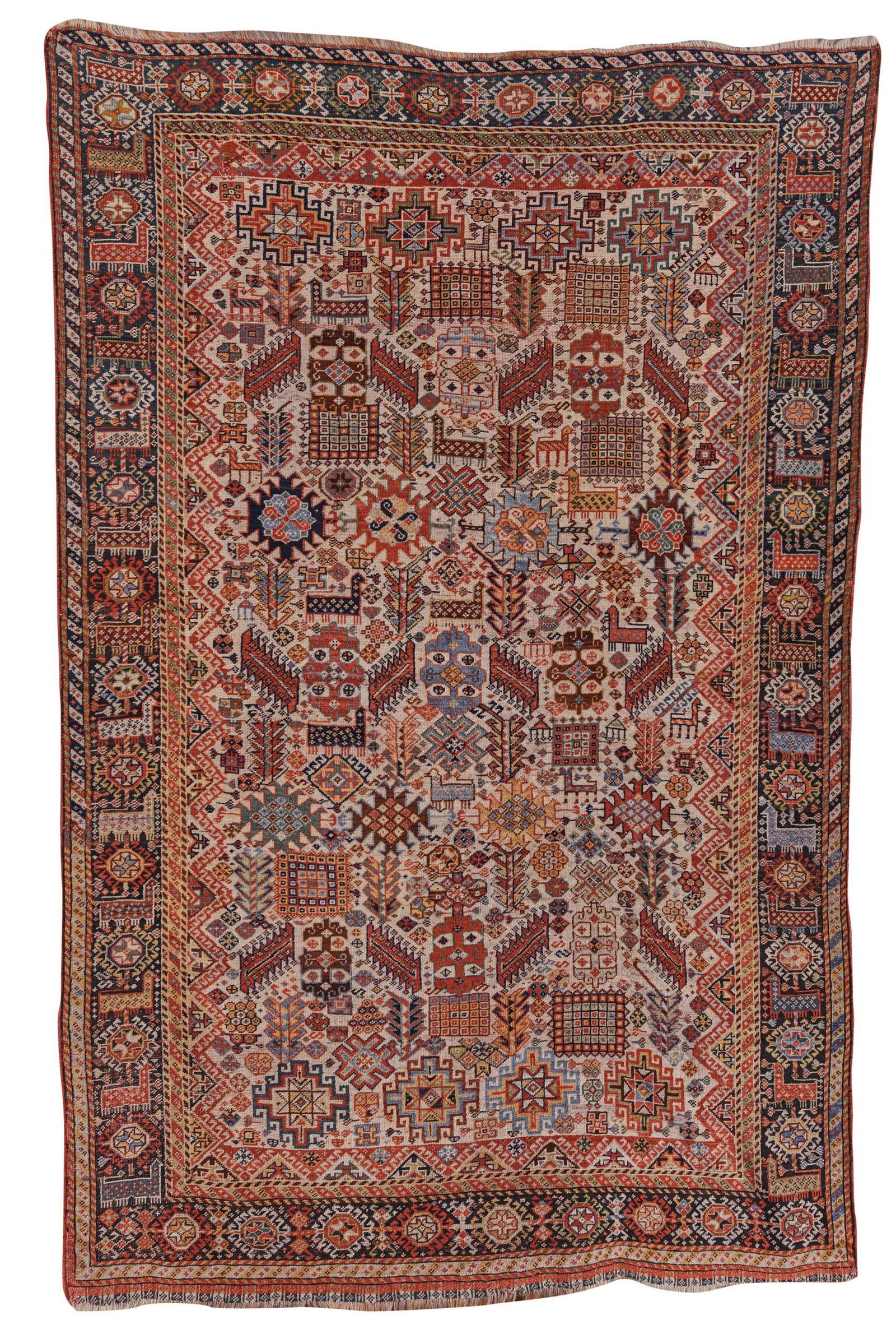 Shekarlu Rug, Persia, third quarter 19th century; 7 ft. (1 of 6)