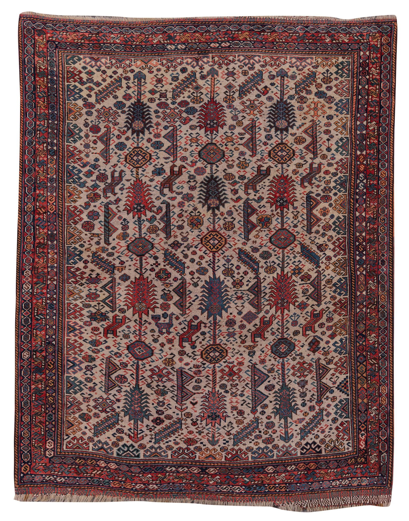 Shekarlu Rug, Persia, last quarter 19th century; 5 ft. (1 of 6)
