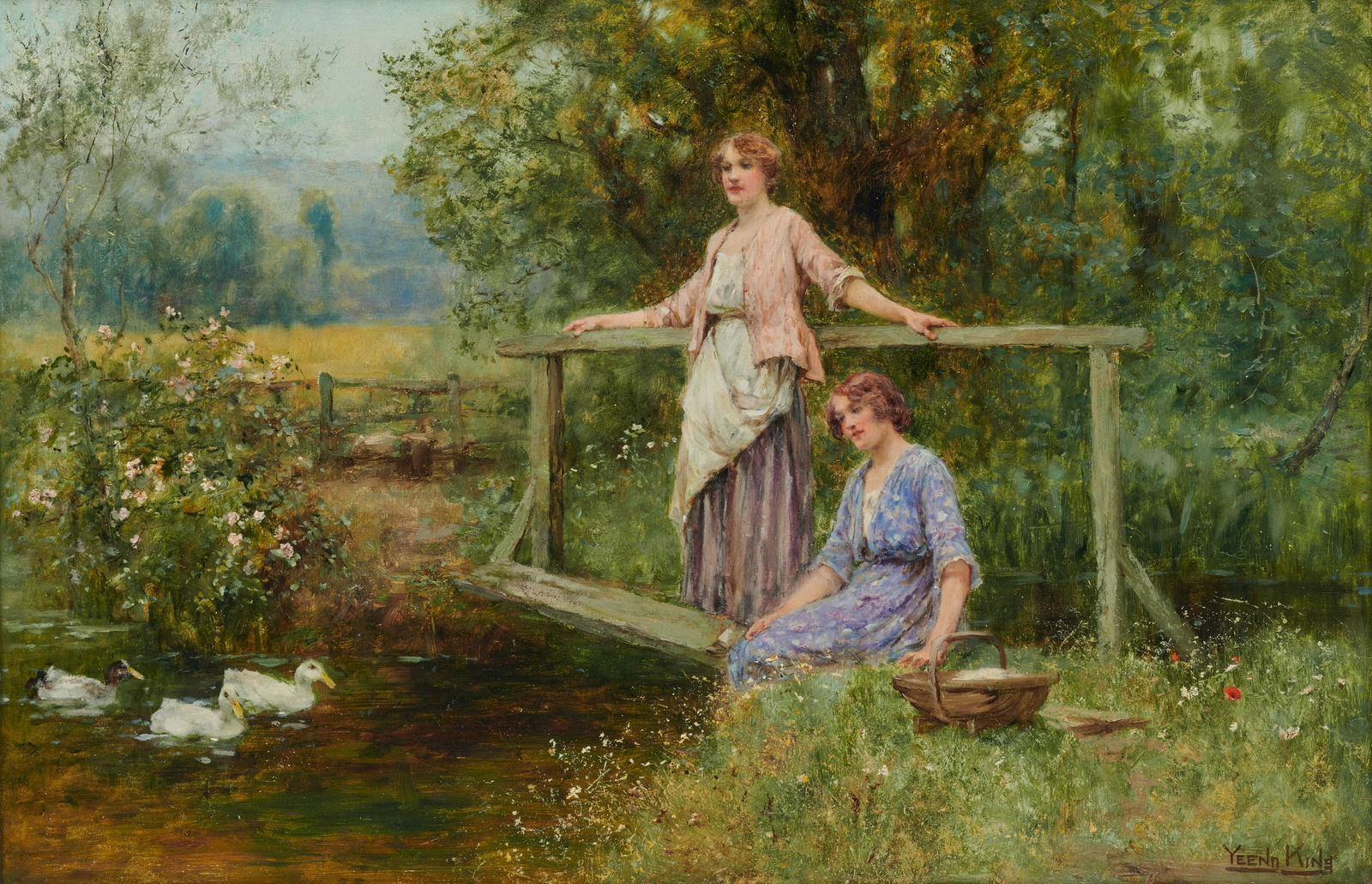 HENRY JOHN YEEND KING, English 1855-1924, Feeding The (1 of 5)
