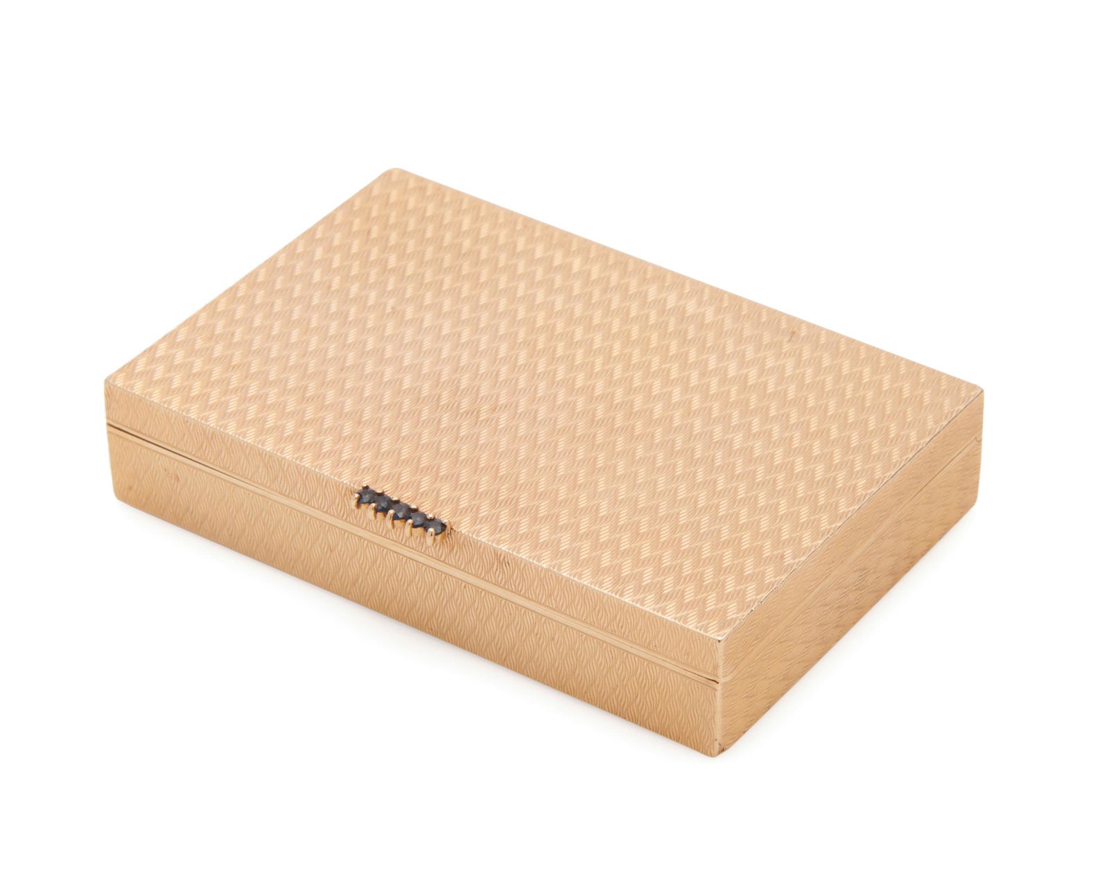 14K Gold and Sapphire Cigarette Case (1 of 3)