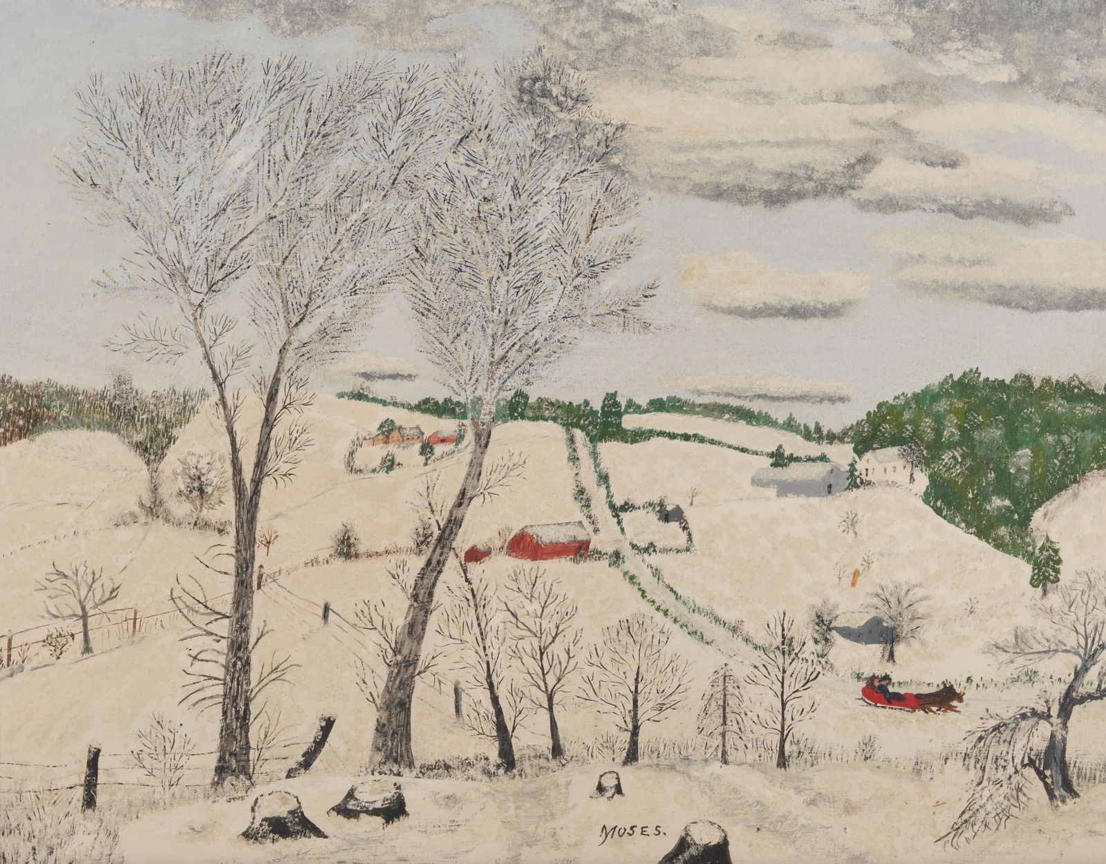 ANNA MARY ROBERTSON 'GRANDMA' MOSES, (American, (1 of 6)