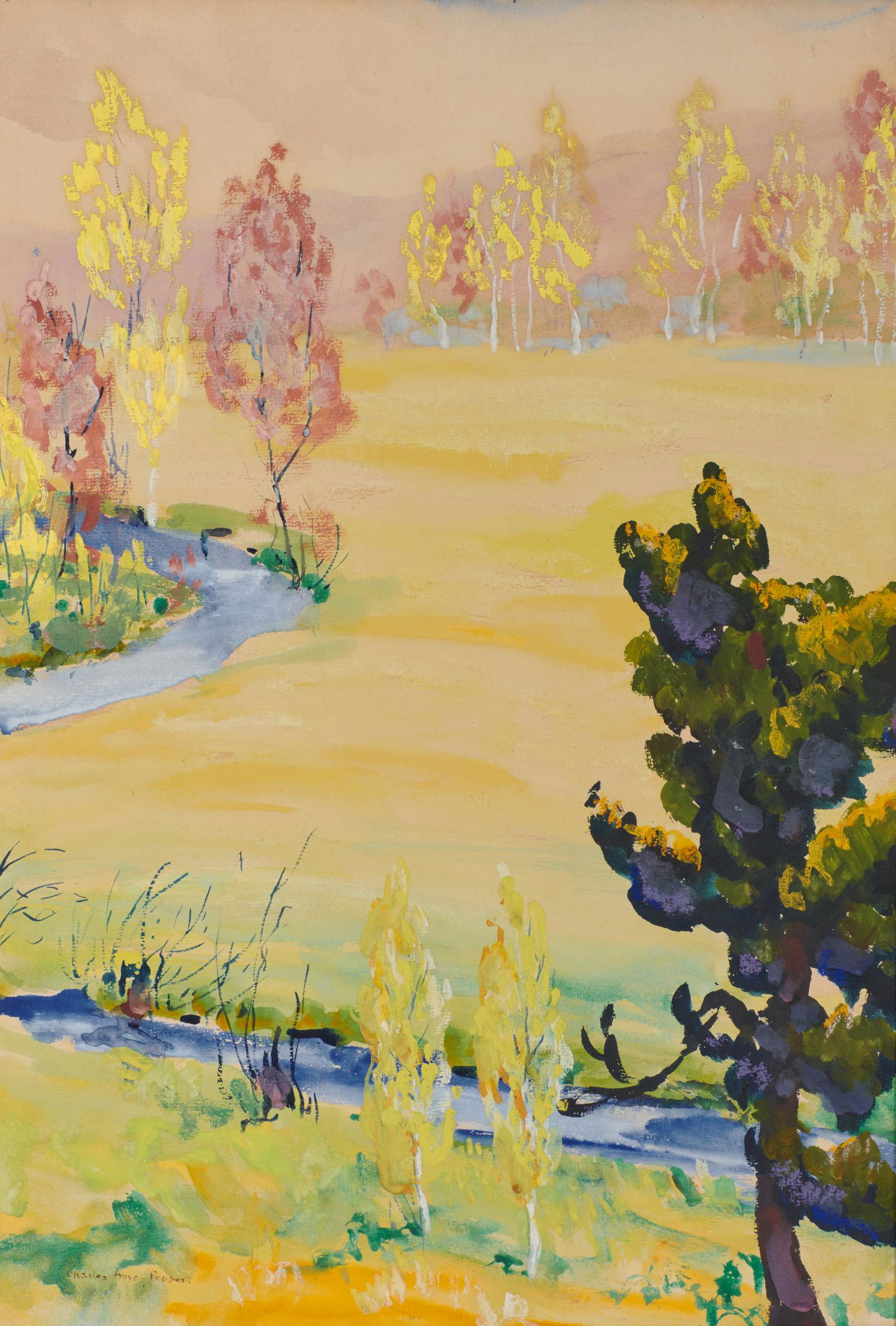 CHARLES HOVEY PEPPER, (American, 1864-1950), Spring in (1 of 5)