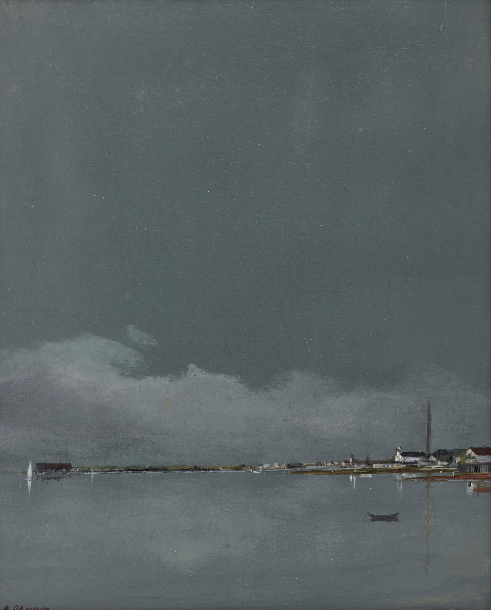 ANNE PACKARD, (American, b. 1933), Provincetown View,: ANNE PACKARD (American, b. 1933)Provincetown Viewoil on canvassigned A. Packard lower left9 1/2 x 7 1/2 in., frame: 16 x 14 in.