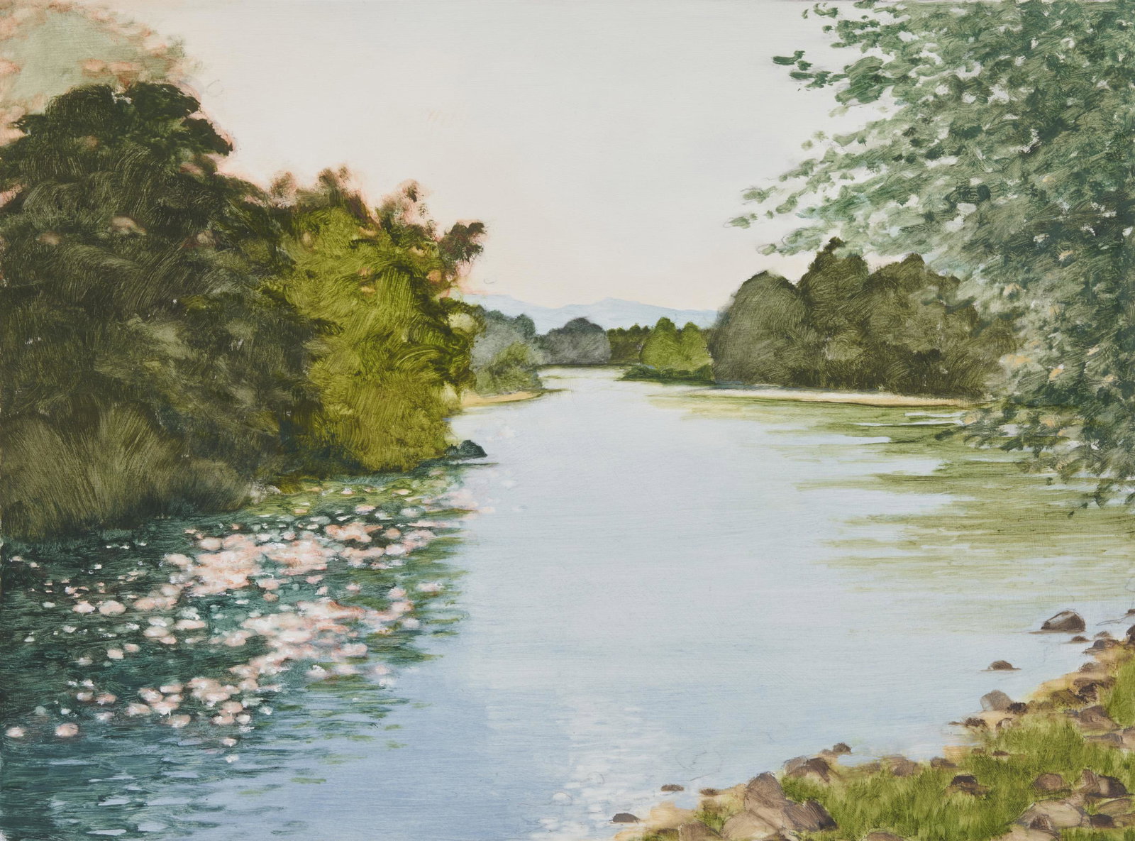 MARGUERITE ROBICHAUX, (American, b. 1950), Sunshine,: MARGUERITE ROBICHAUX (American, b. 1950) Sunshine 2019, oil and graphite on birch panel signed M. Robichaux lower left; titled, signed, and dated verso 12 x 16 in. Provenance: Pucker Gallery