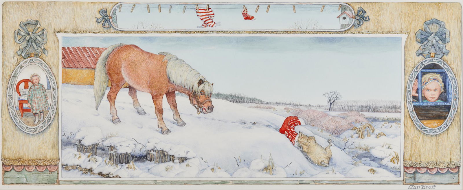 JAN BRETT, (American, b. 1949), Pony Snorted, from The (1 of 7)