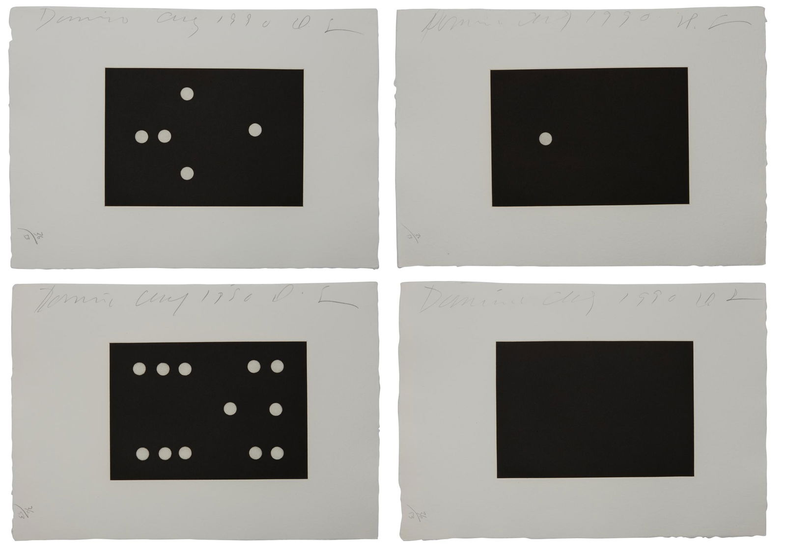 DONALD KEITH SULTAN, (American, b. 1951), Dominoes (4), (1 of 10)