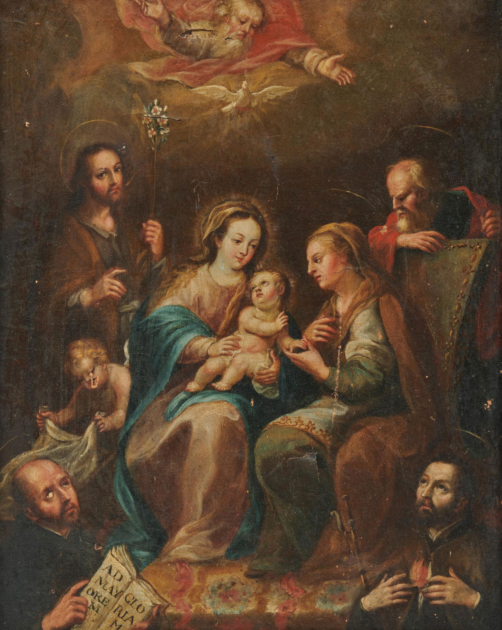 SPANISH SCHOOL, (19th century), Madonna and Child (1 of 6)