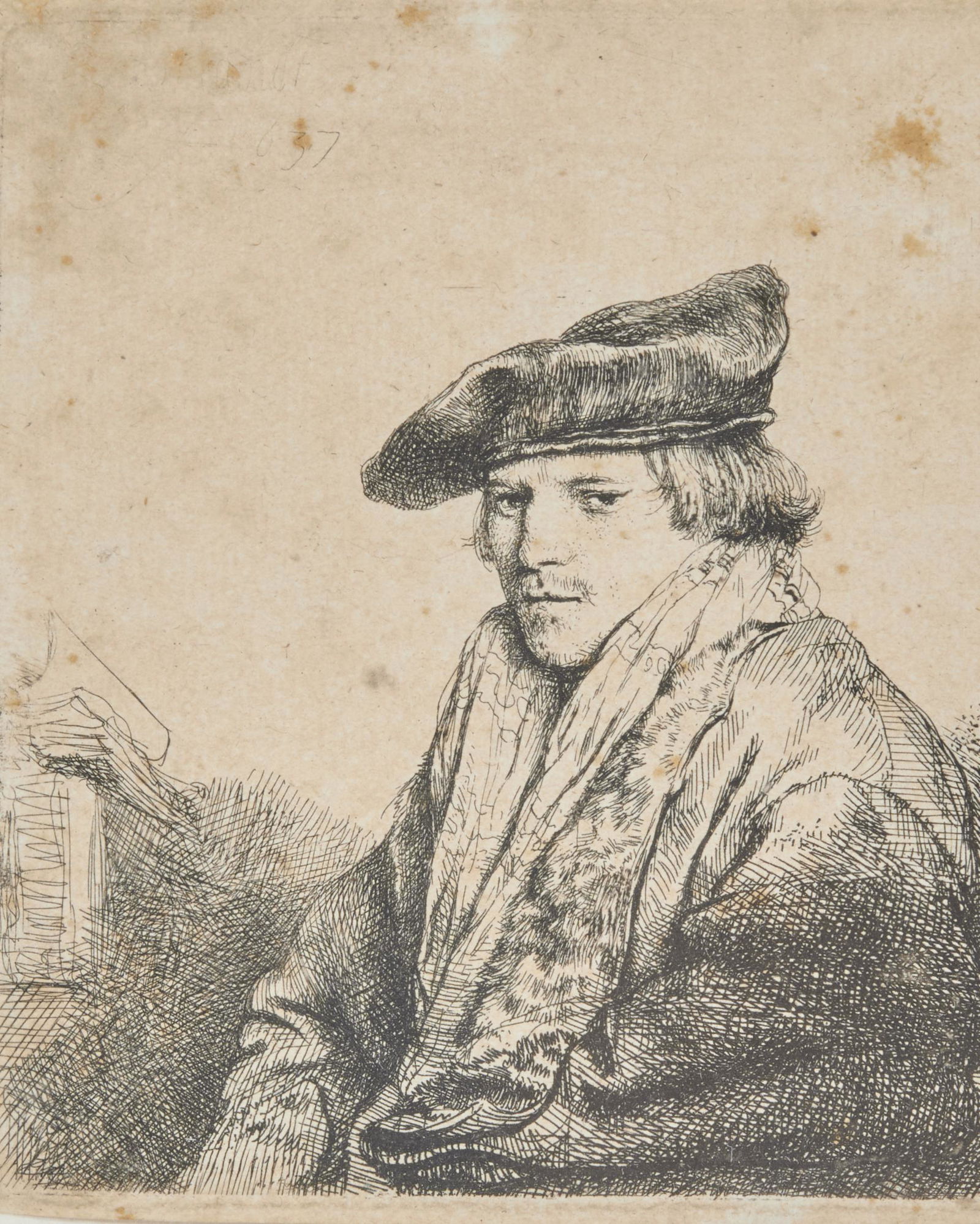 REMBRANDT VAN RIJN, (Dutch, 1606-1669), Young Man in a (1 of 6)