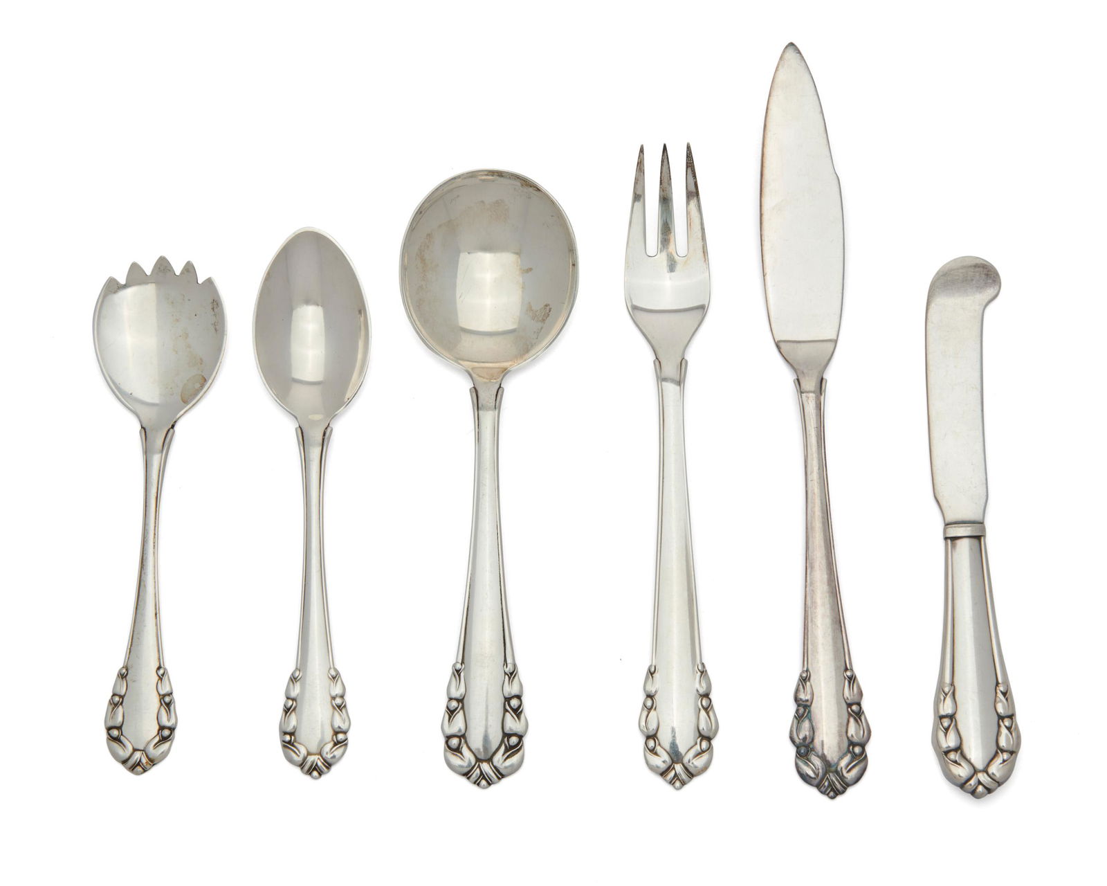GEORG JENSEN Silver Flatware Service, Lily of the (1 of 2)