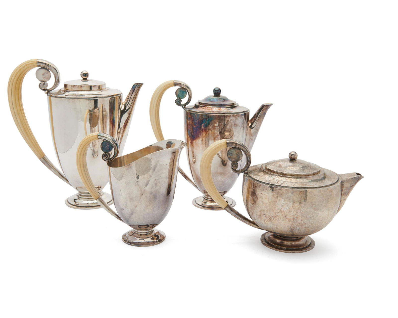 GEORG JENSEN Four Piece Coffee/Tea Service (1 of 4)
