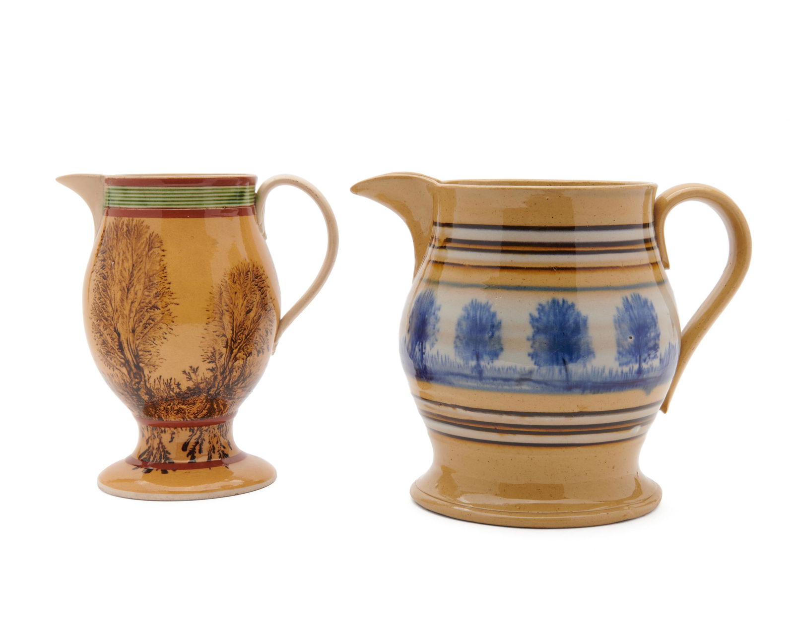Two Mochaware Pitchers (1 of 4)
