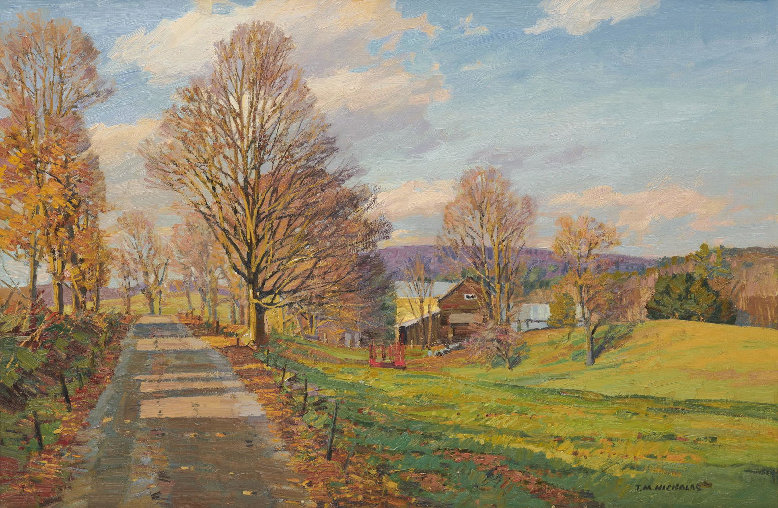 T. M. NICHOLAS, (American, b. 1963), Autumn View (1 of 5)
