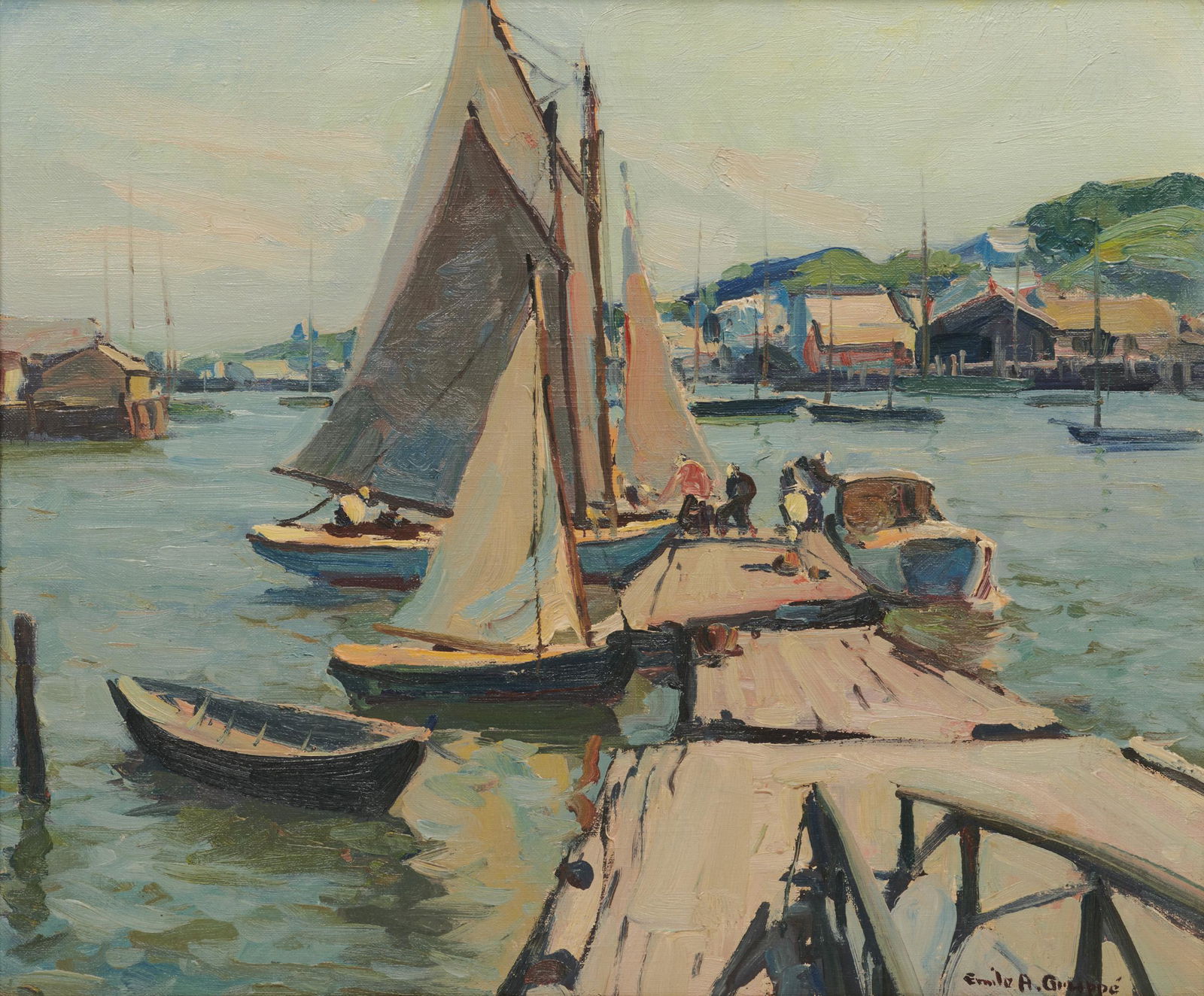EMILE ALBERT GRUPPE, (American, 1896-1978), Smith Cove, Gloucester (1 of 5)