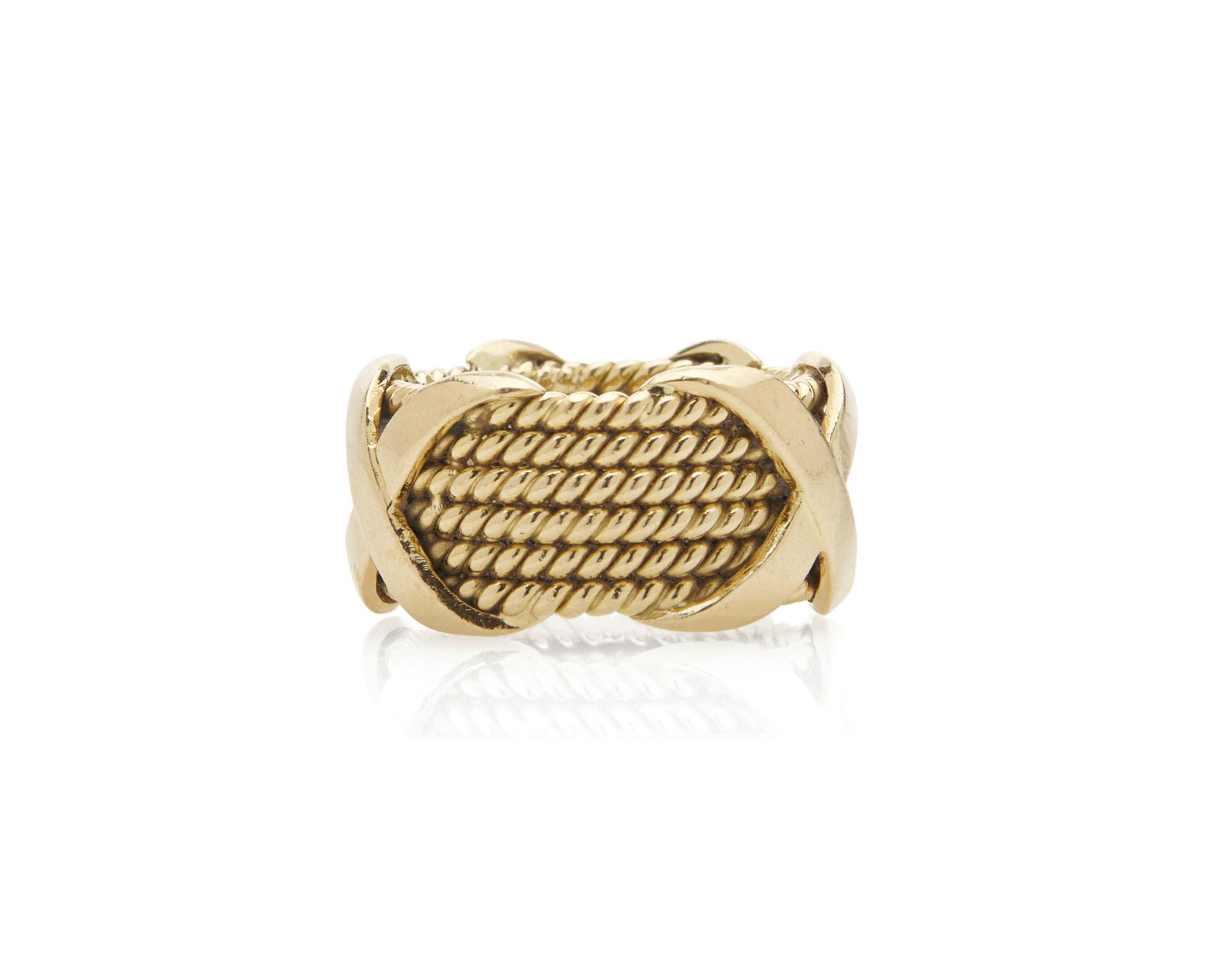 TIFFANY & CO., SCHLUMBERGER, 18K Gold 'X' Ring (1 of 4)