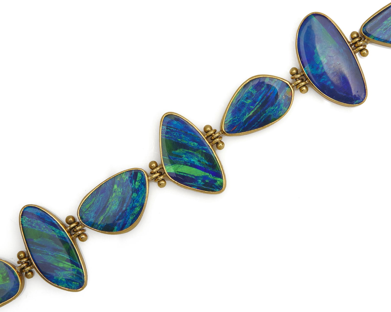 SAM SHAW 14/22K Gold and Opal Bracelet (1 of 5)