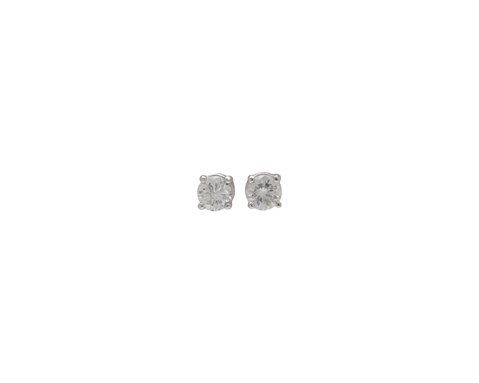 Platinum and Diamond Stud Earrings (1 of 3)