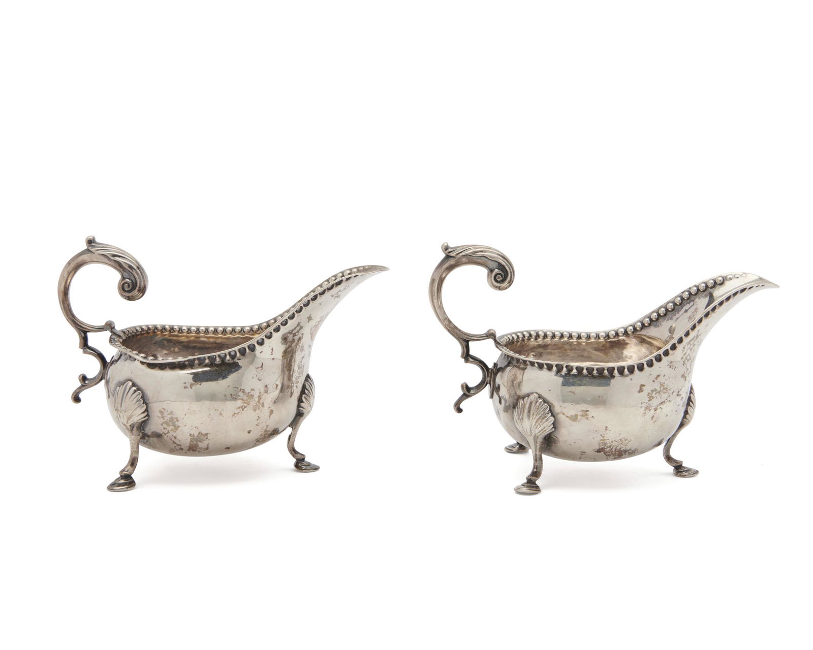 Pair of Joseph and Nathaniel Richardson Silver Sauce Boats (1 of 2)