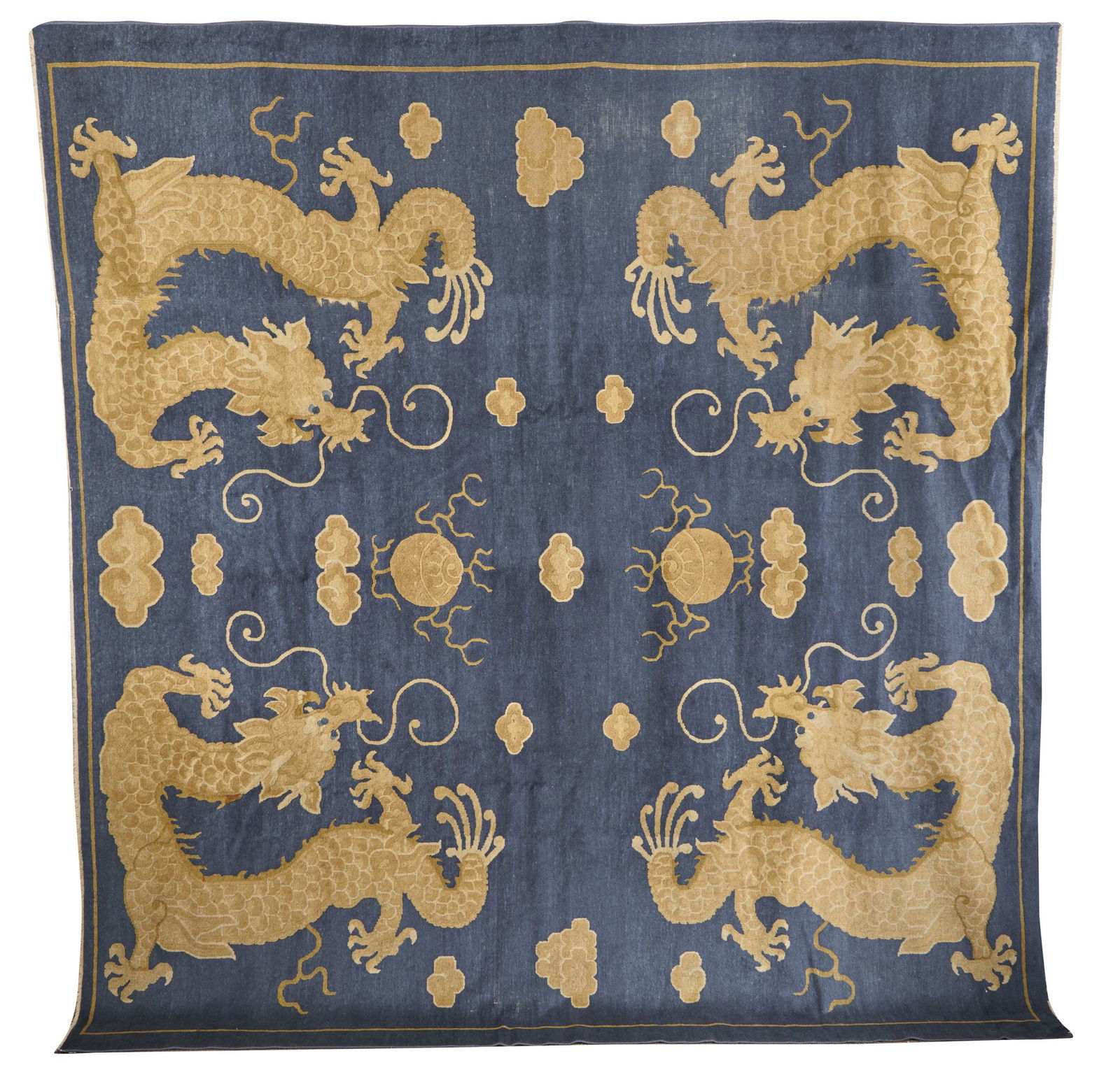 Chinese Peking Dragon Carpet, last quarter 19th century (1 of 4)