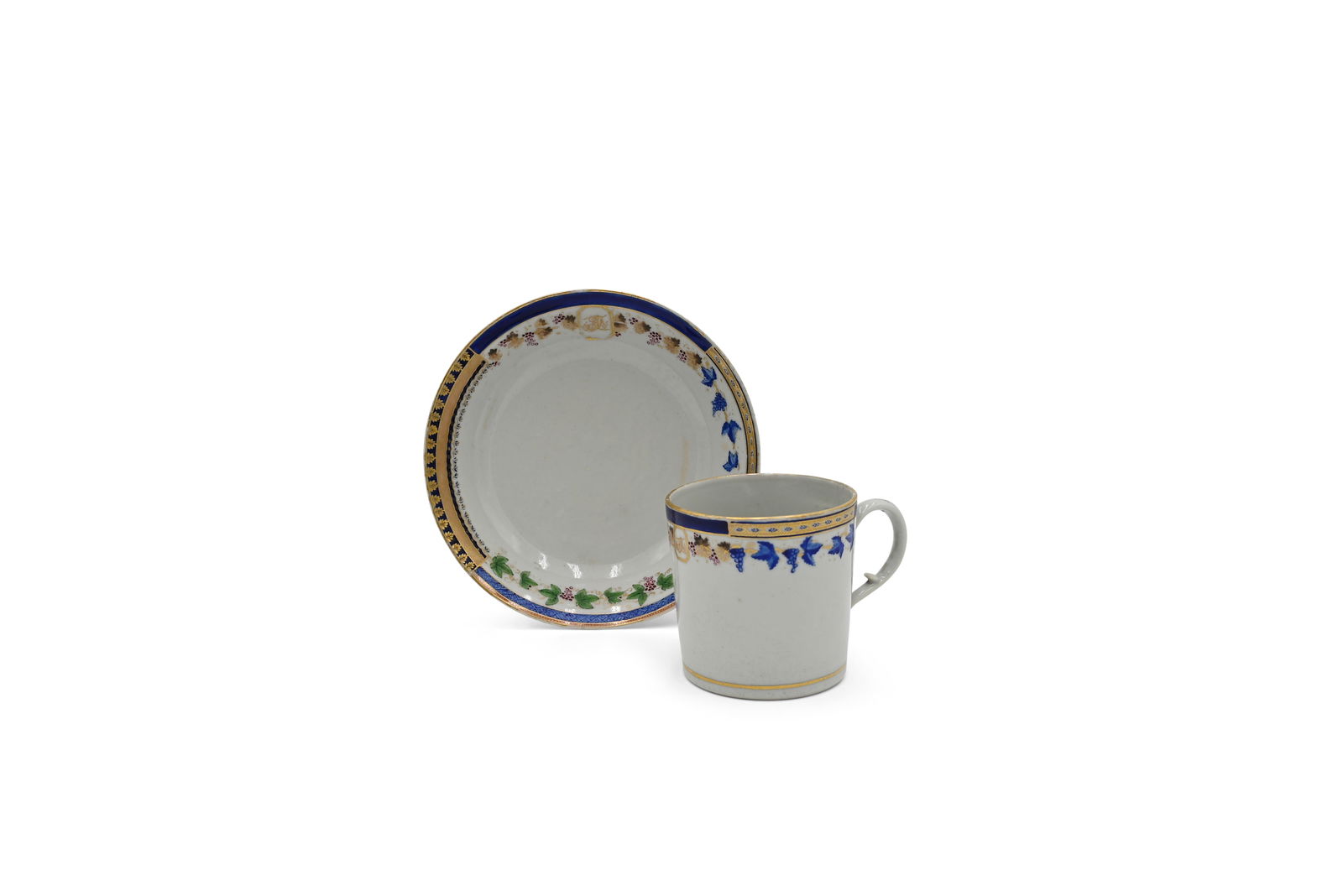 A 'Sample' Coffee Cup and Saucer, ca. 1800 (1 of 1)