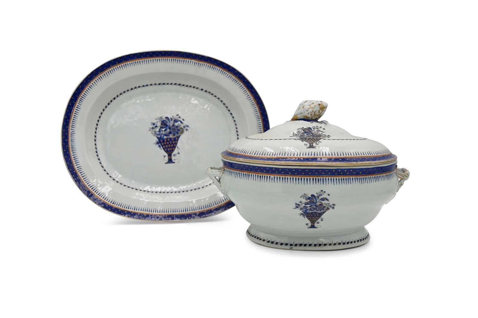 American Market Soup Tureen with Underplate, 19th century (1 of 3)