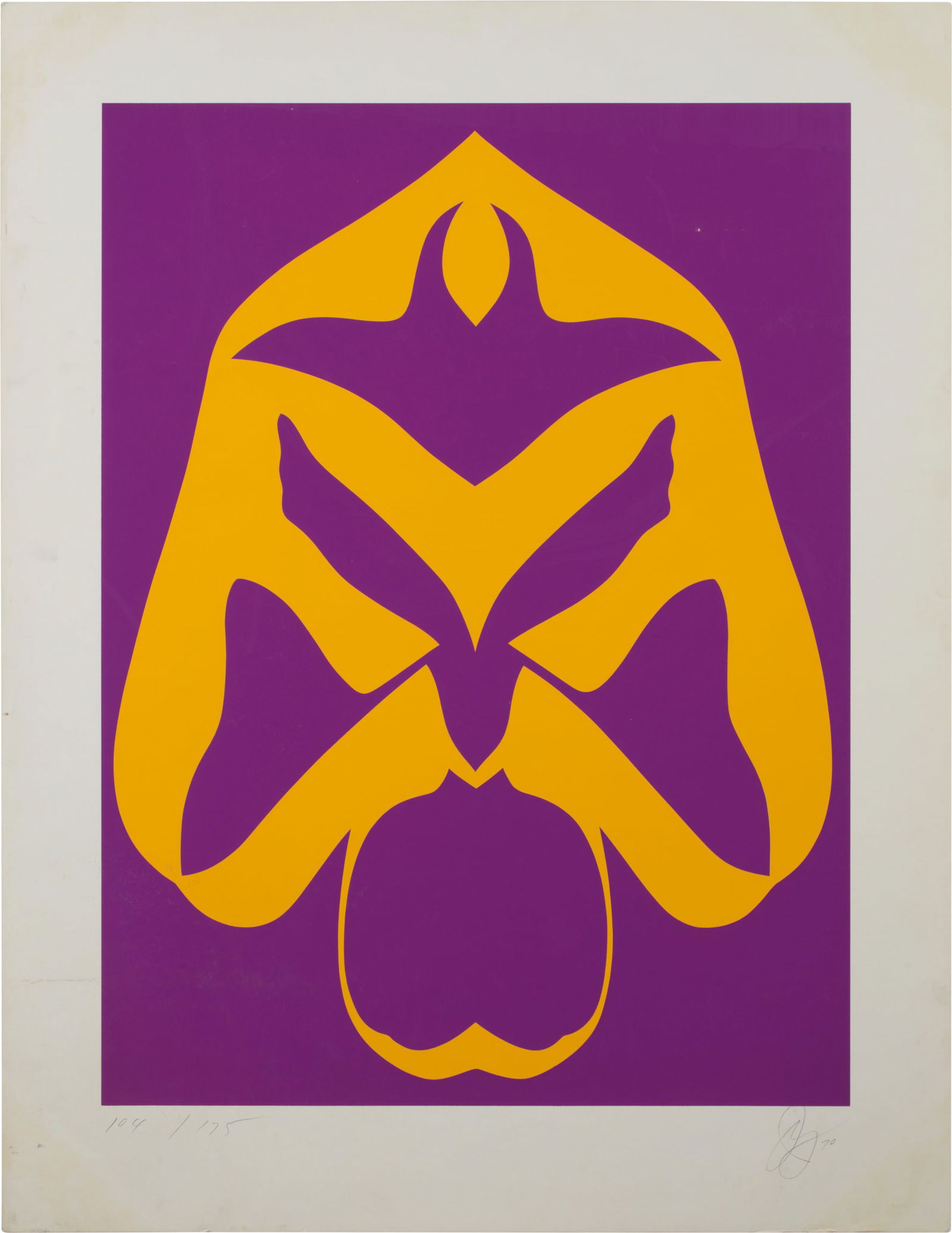 JACK YOUNGERMAN, (American, 1926-2020), Changes #6, 1970: JACK YOUNGERMAN (American, 1926-2020)Changes #61970, serigraph in colorsinitialed and dated JY 70 lower right and numbered 104/175 lower left in pencilplate: 35 x 26 in., sheet: 43 x 32