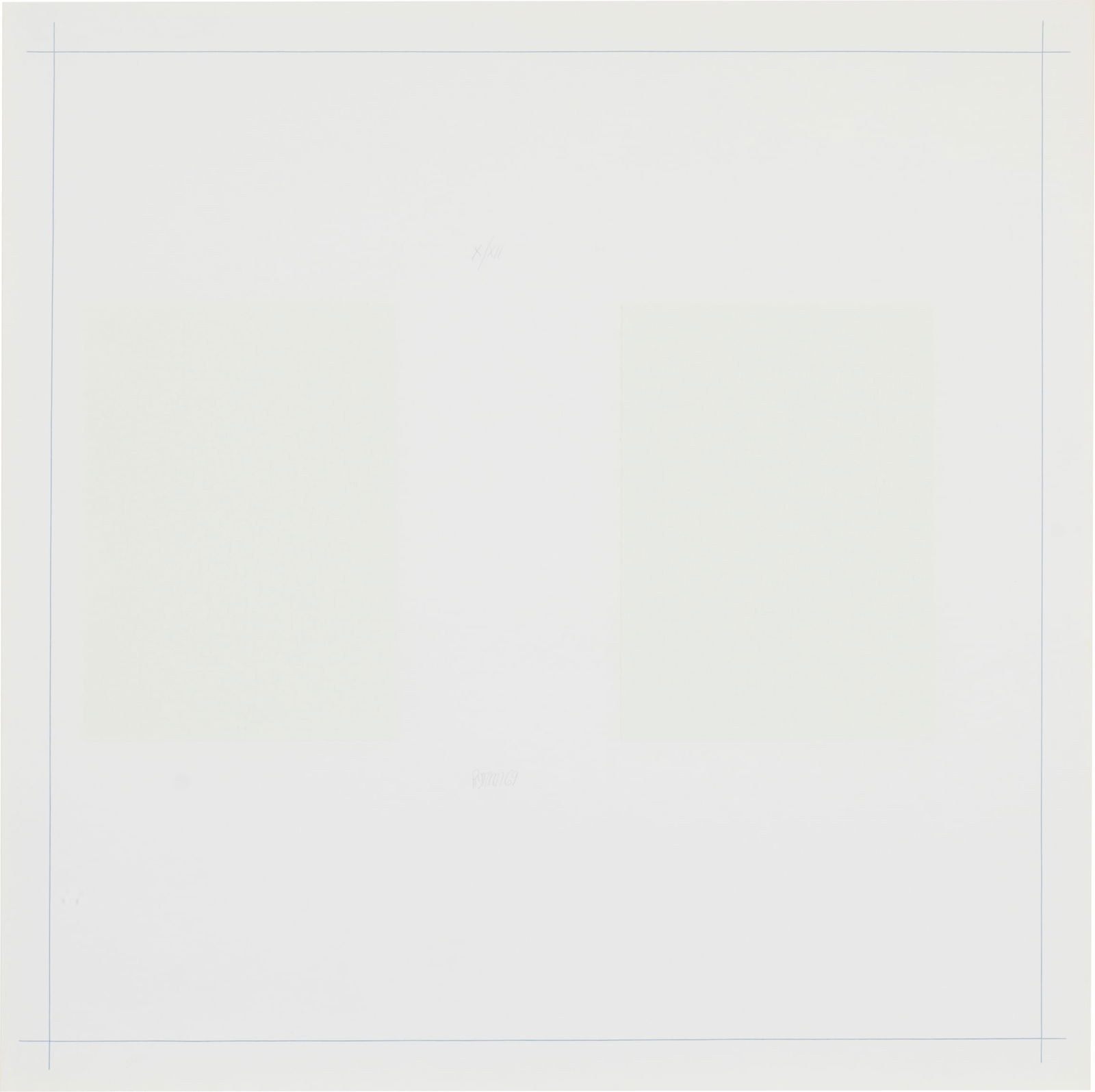 ROBERT RYMAN, (American, 1930-2019), Untitled (from On the Bowery Portfolio), 1969 (1 of 2)