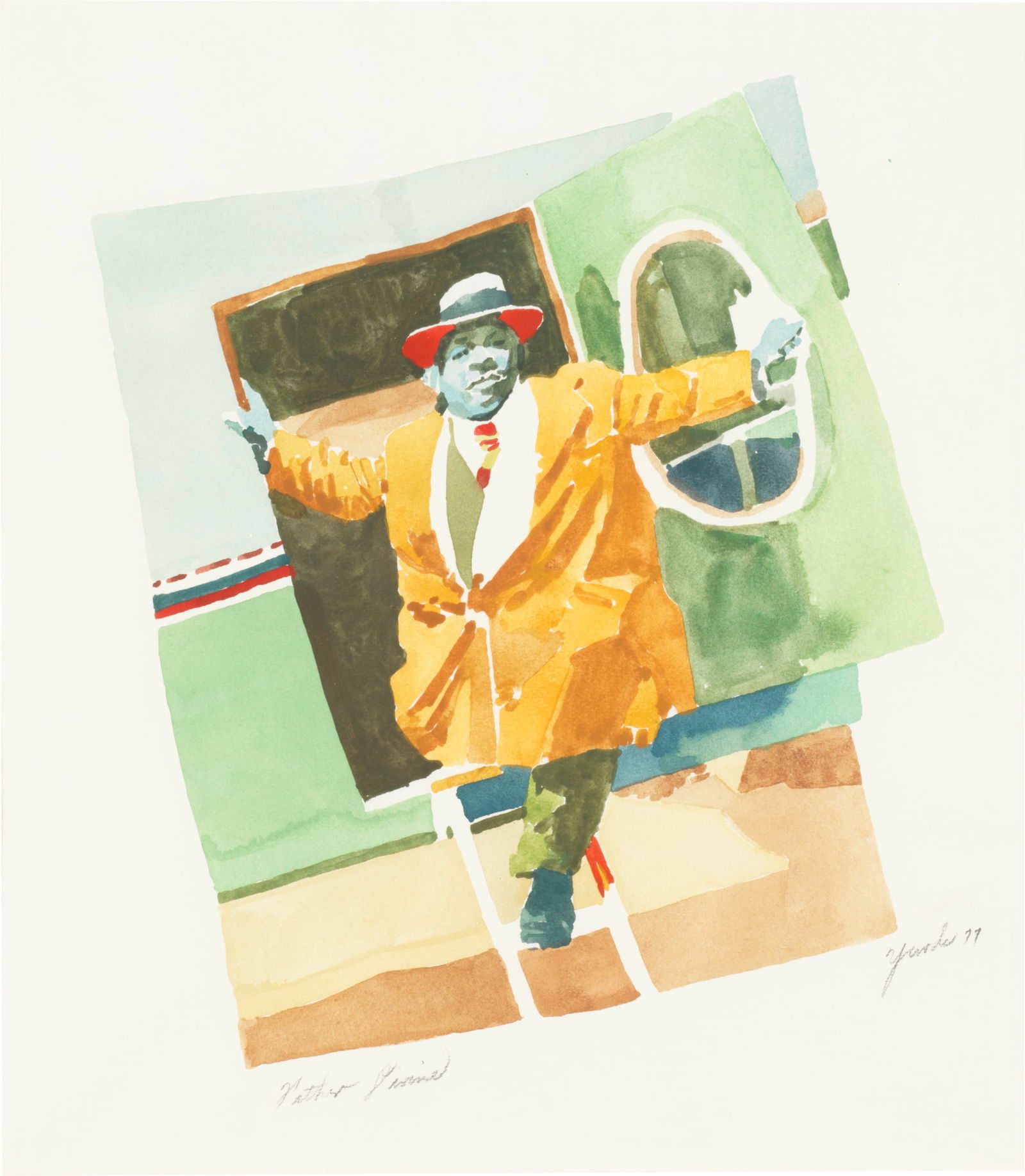 RICHARD YARDE, (American, 1939-2012), Panther Praised, 1977 (1 of 2)