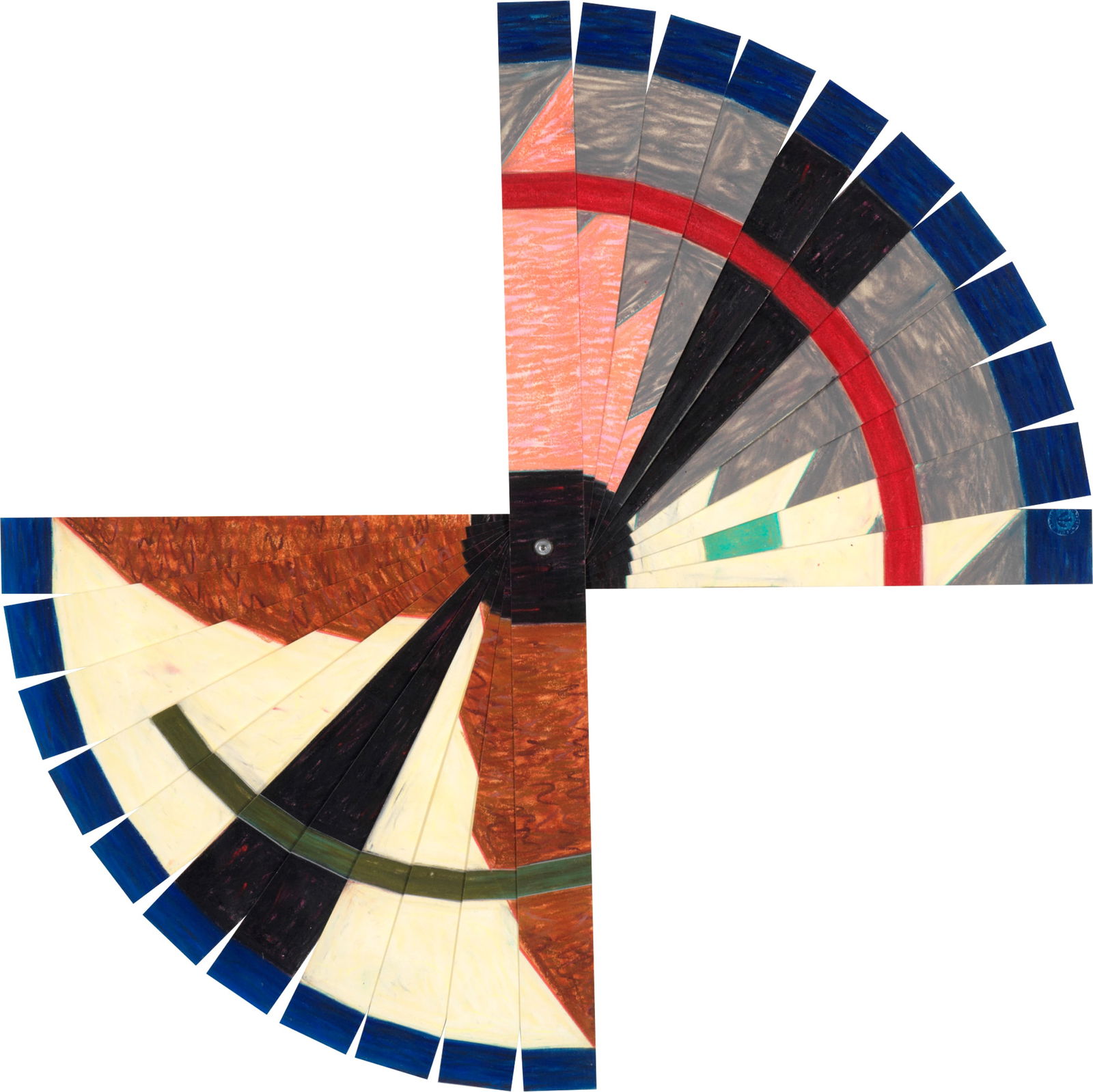 ANDREW TAVARELLI, (American, b. 1942), Untitled (Fan Series) (1 of 2)