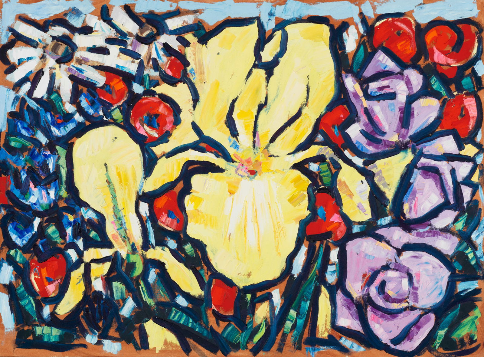 JOHN SEERY, (American, b. 1941), Yellow Iris, 1989 (1 of 2)