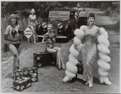 RALPH STEINER, (American, 1899-1986), Gypsy Rose Lee and Her Girls: RALPH STEINER (American, 1899-1986) Gypsy Rose Lee and Her Girls silver gelatin print 11 x 14 in.