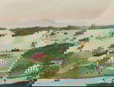 ANNA MARY ROBERTSON 'GRANDMA' MOSES, (American, 1860-1961), Belvedere, 1944