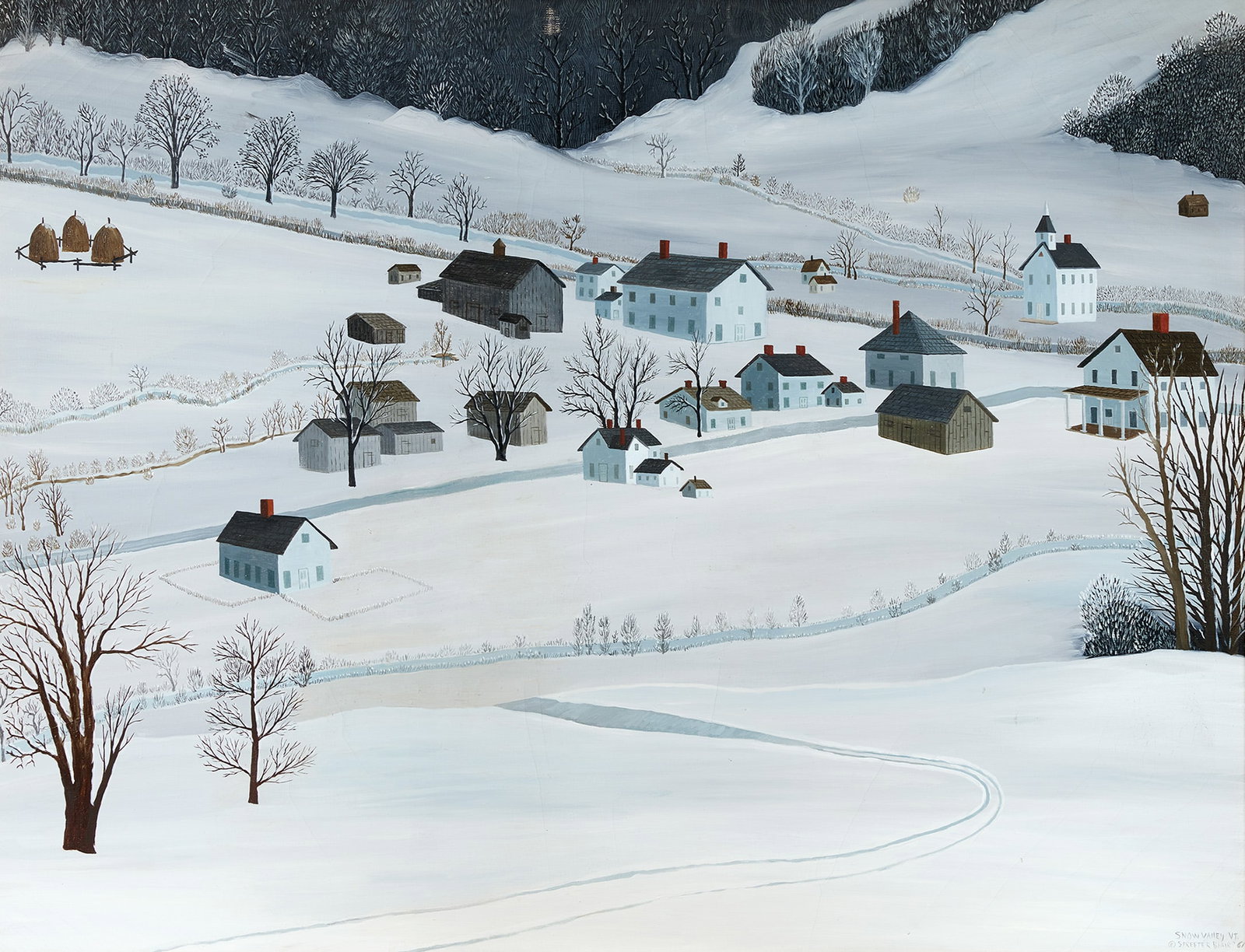 STREETER BLAIR, (American, 1888-1966), Snow Valley, Vermont, 1961 (1 of 3)