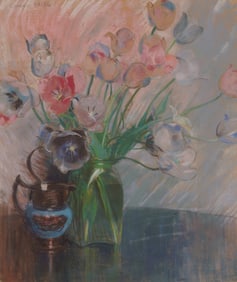 LAURA COOMBS HILLS, (American, 1859-1952), Tulips