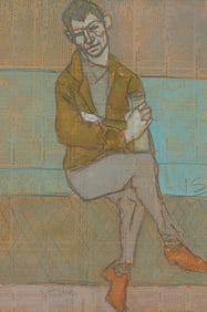 JOSEPH SOLMAN, (American, 1909-2008), Subway Rider, 1970