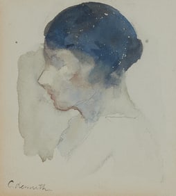 CHARLES HENRY DEMUTH, (American, 1883-1935), Woman in Blue