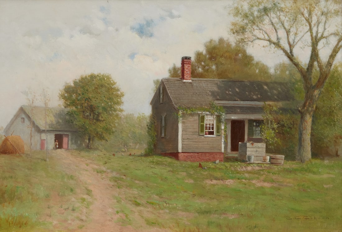 CHARLES CAHOON, (American, 1861-1951), A Cape Cod Cottage (1 of 3)
