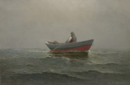 CHARLES CAHOON, (American, 1861-1951), Rowing in Fog