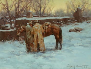 GARY NIBLETT, (American, b. 1943), Winter Dawn, 1984